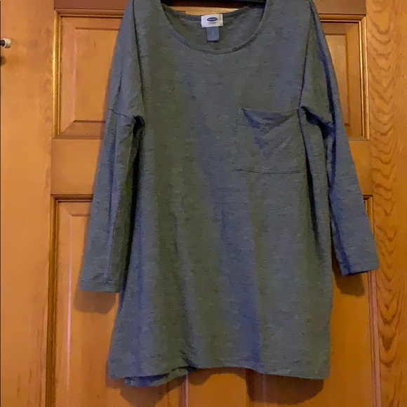 Grey 3/4 Length Sleeve Old Navy Knit - Picture 1 of 2